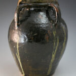 Walter Fleming Pottery Four-Handled Vase Catawba Valley North Carolina NC