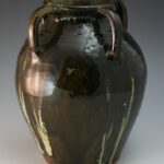 Walter Fleming Pottery Four-Handled Vase Catawba Valley North Carolina NC