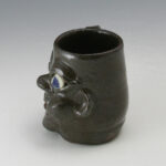 Grace Nell Hewell Face Mug GA Folk Pottery