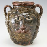 Marie Rogers 2 Handle Face Vase