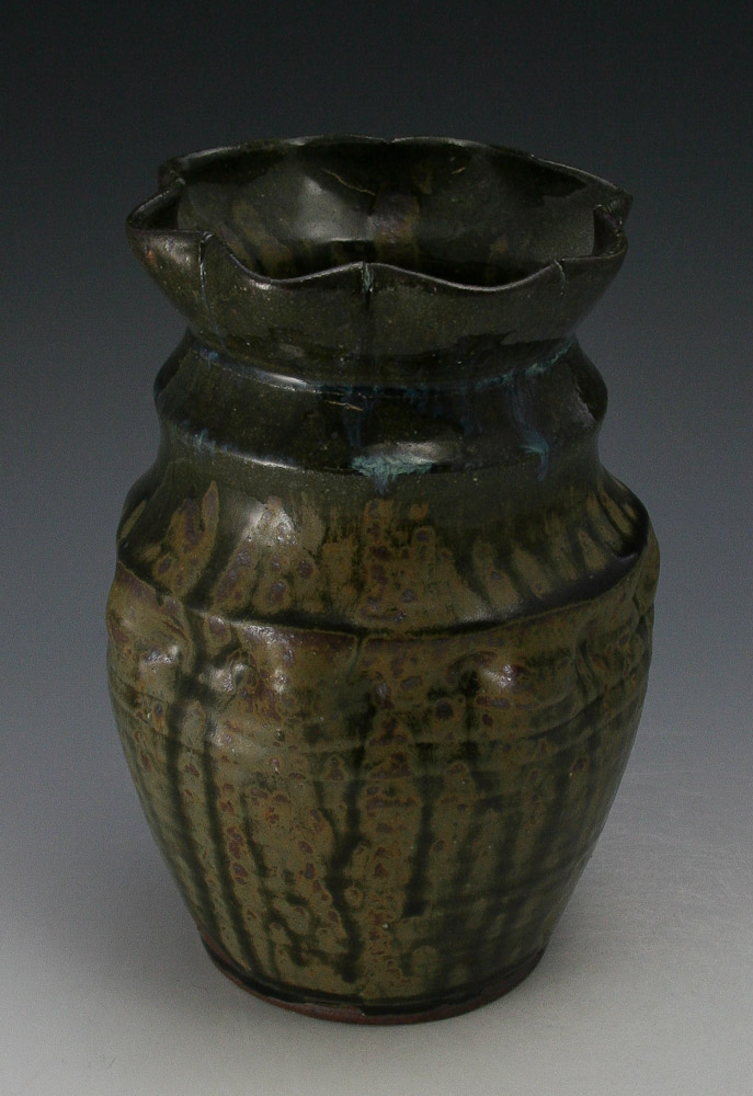 Matt Hallyburton Pottery Fluted Vase